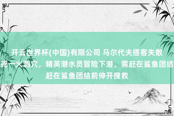 开云世界杯(中国)有限公司 马尔代夫搭客失散遗体千里入死一火洞穴,精英潜水员冒险下潜,需赶在鲨鱼团结前伸开搜救