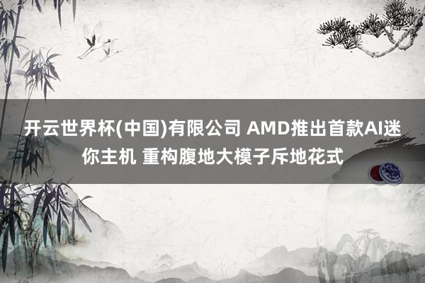 开云世界杯(中国)有限公司 AMD推出首款AI迷你主机 重构腹地大模子斥地花式